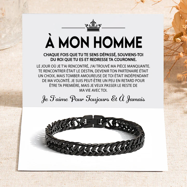 À Mon Homme - Bracelet cubain