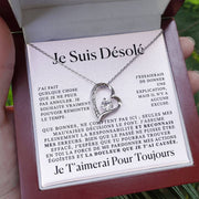 Cadeau d'excuses pour elle - Collier coeur