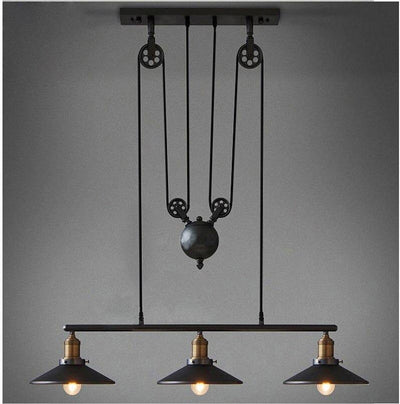 Lampe à poulie industrielle | Polie