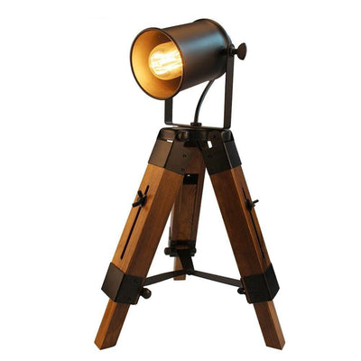 Lampe de bureau rétro trépied style american loft | Juno