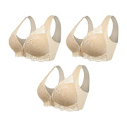 (PACK DE 3) Soutien-gorge Sans Fil Galbant Avec Fermeture Frontale