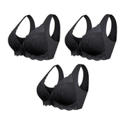 (PACK DE 3) Soutien-gorge Sans Fil Galbant Avec Fermeture Frontale